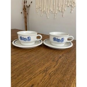 Yorktown Pfaltzgraff Tea Cups and Saucers #1